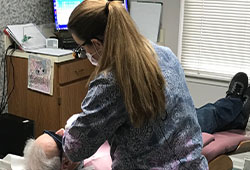 Team member treating dental patient