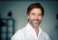 Woman in tooth replacement consultation