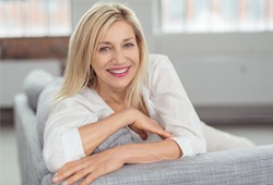 Woman smiling