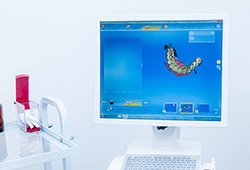Digital impression system on computer screen
