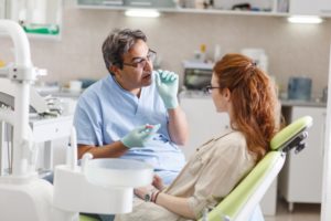 woman visiting dentist in Stephens City